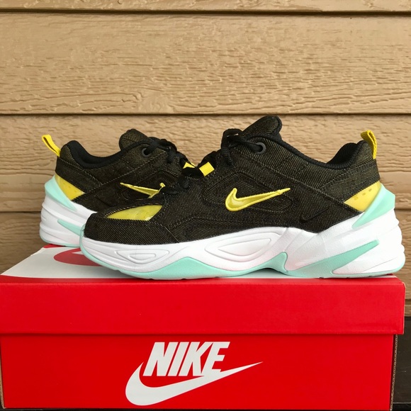 NEW Nike M2K TEKNO LX Denim Women’s Bright Citron - Picture 6 of 10